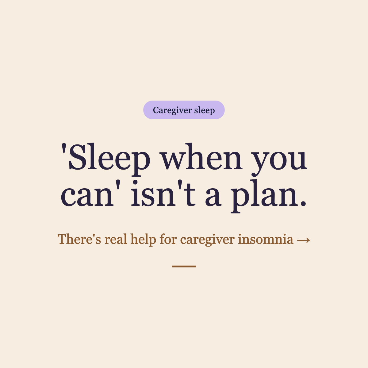 Caregiver Insomnia: What Actually Helps