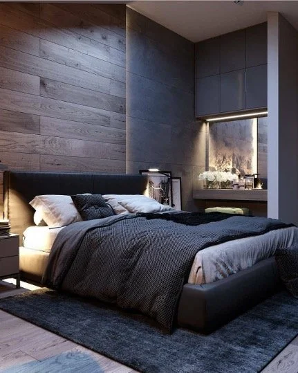 A calm, restful bedroom with soft natural light