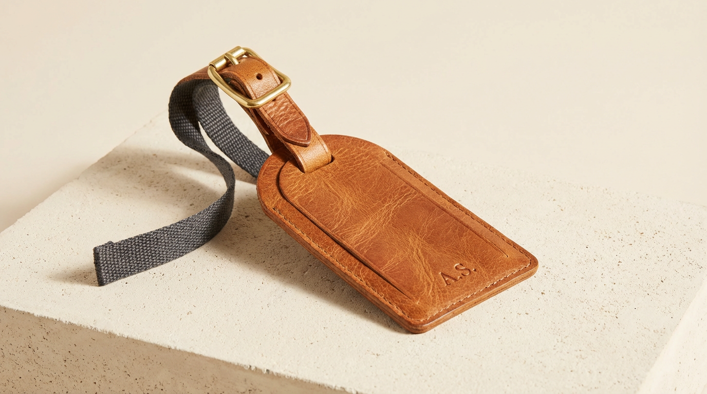 Leather Luggage Tag