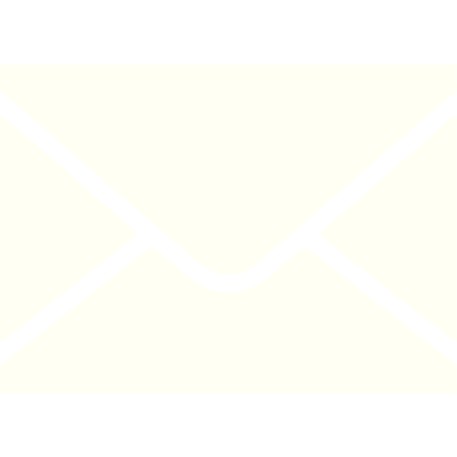 A close-up of a closed white envelope with black outlines.