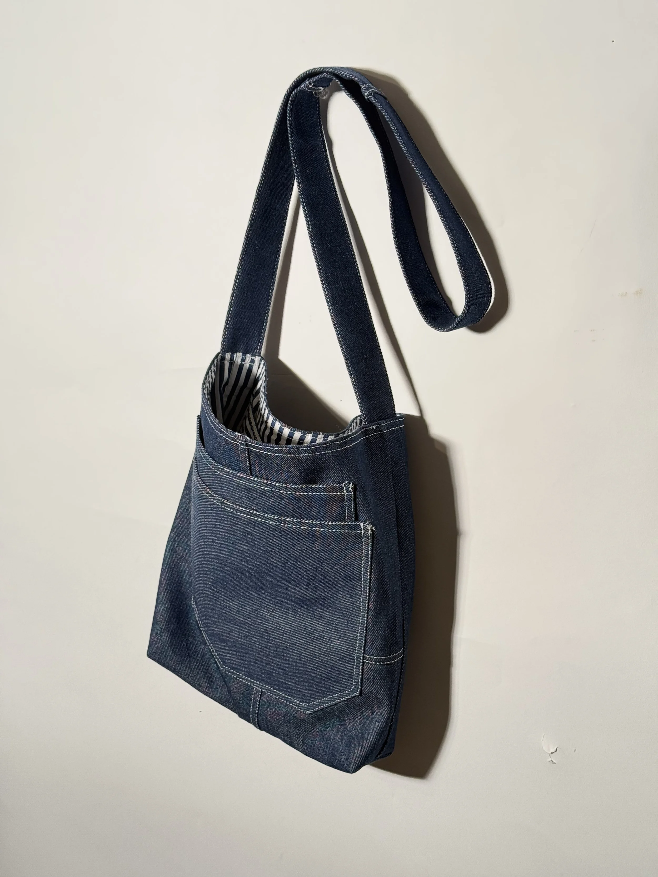 1 of 1 - Denim Crossbody Bag