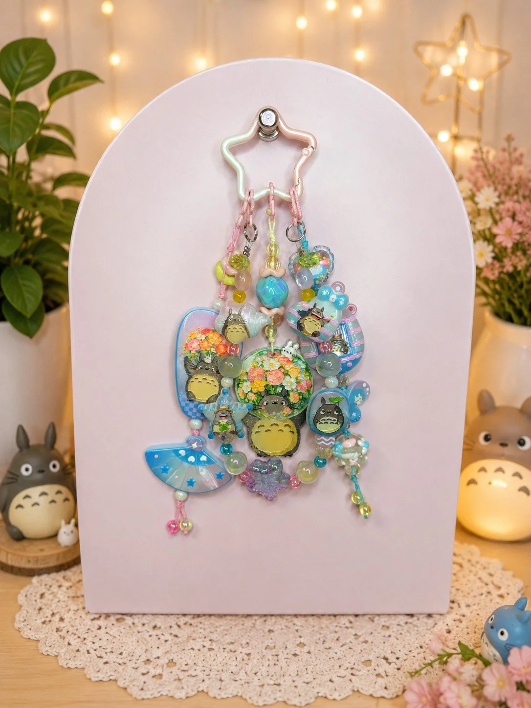 Pastel Sky Totoro Bag Charm