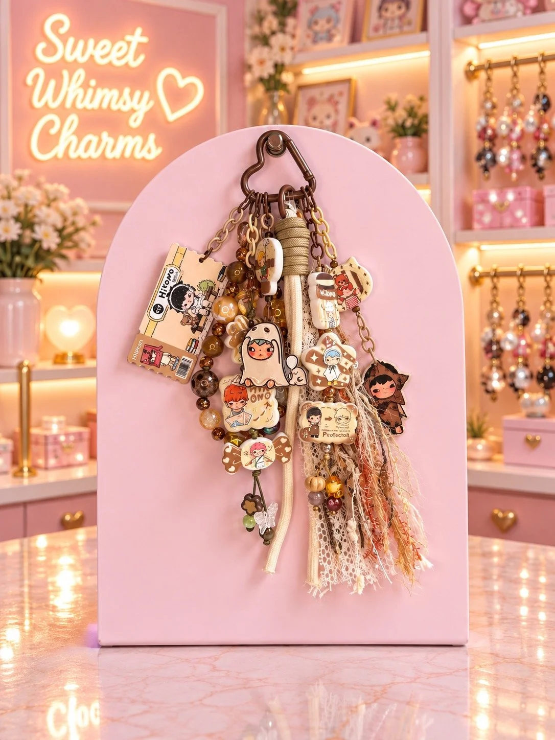 Hirono Inspired Bag Charm