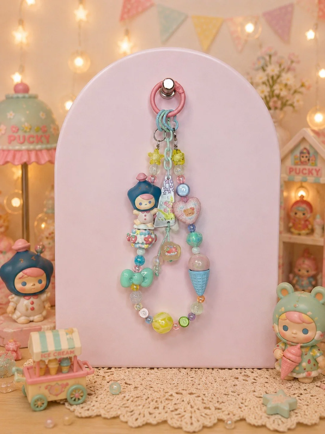 Pucky Ice Cream Dream Phone Charm