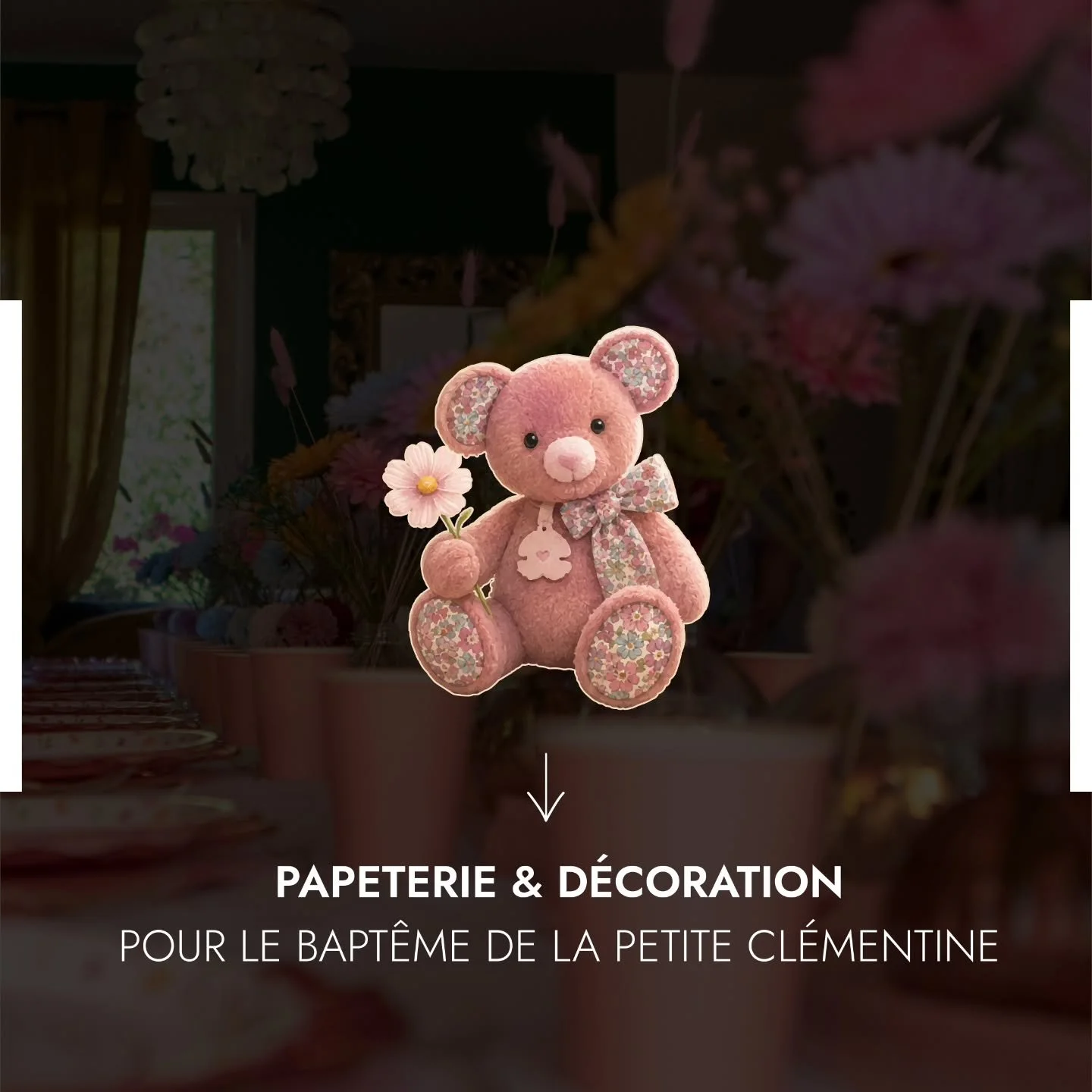 Papeterie, goodies et d&eacute;coration pour le bapt&ecirc;me de la petite Cl&eacute;mentine. 🧸

Tr&egrave;s doux, tr&egrave;s personnalis&eacute;, vintage et liberty. De quoi faire de cette journ&eacute;e un moment unique et une petite fille heureu