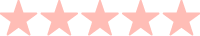 Five pink stars in a row.