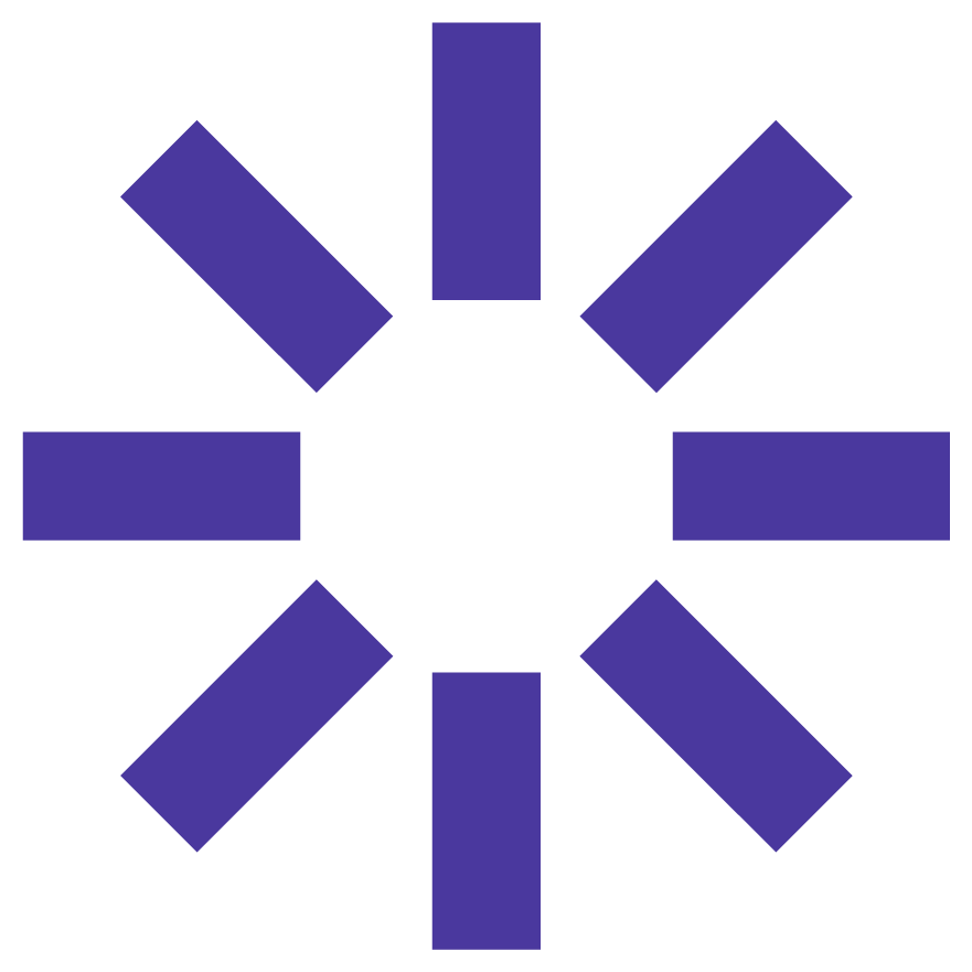 Blue rectangles arranged in a circular pattern on a blank background, a Sol Sisters brand icon.