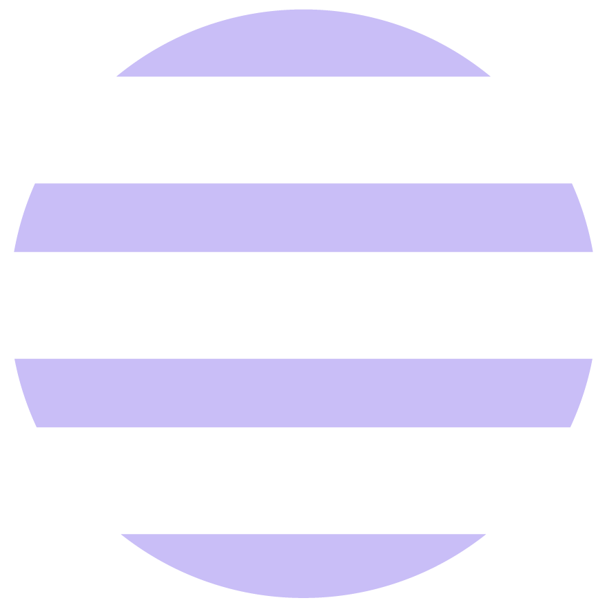 A Sol Sisters brand icon made up of 4 rectangular lines in lavender that make a circle.