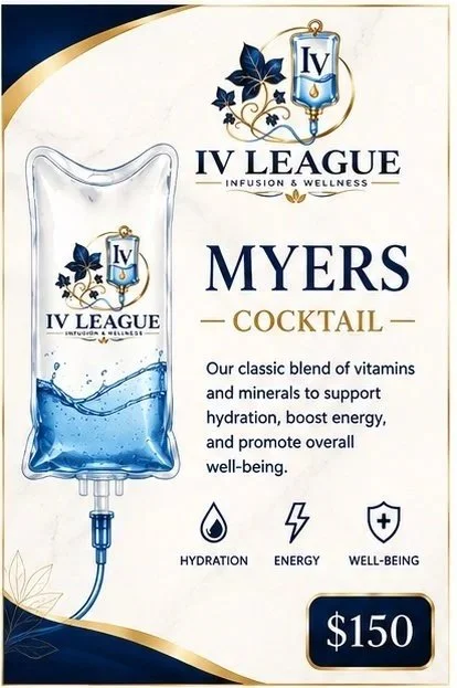 IV League Myers Cocktail treatment graphic