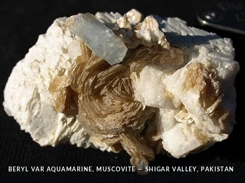 Beryl var Aquamarine, Muscovite - ShigarValley, Pakistan.jpg