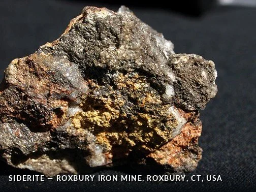 Siderite - RoxburyIronMine, Roxbury, CT, USA.jpg