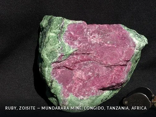 Ruby, Zoisite - MundararaMine, Longido, Tanzania, Africa.jpg