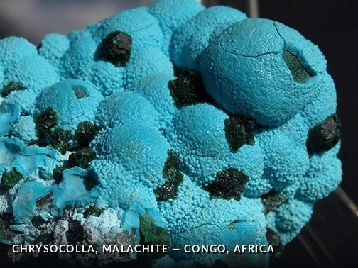 Chrysocolla, Malachite - Congo, Africa.jpg