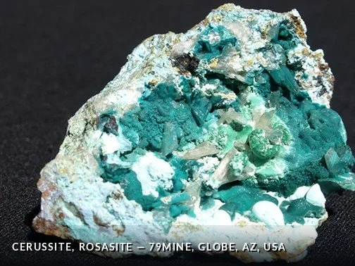 Cerussite, Rosasite - 79Mine, Globe, AZ, USA.jpg