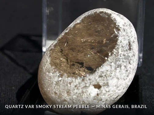 Quartz var Smoky Stream Pebble - MinasGerais, Brazil.jpg