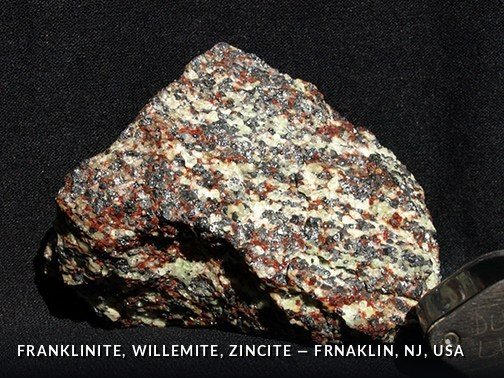 Franklinite, Willemite, Zincite - Frnaklin, NJ, USA.jpg