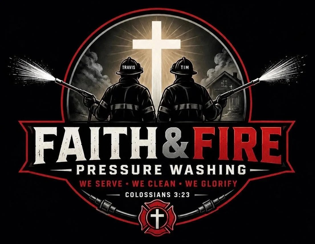 faith and fire pressure washing logo