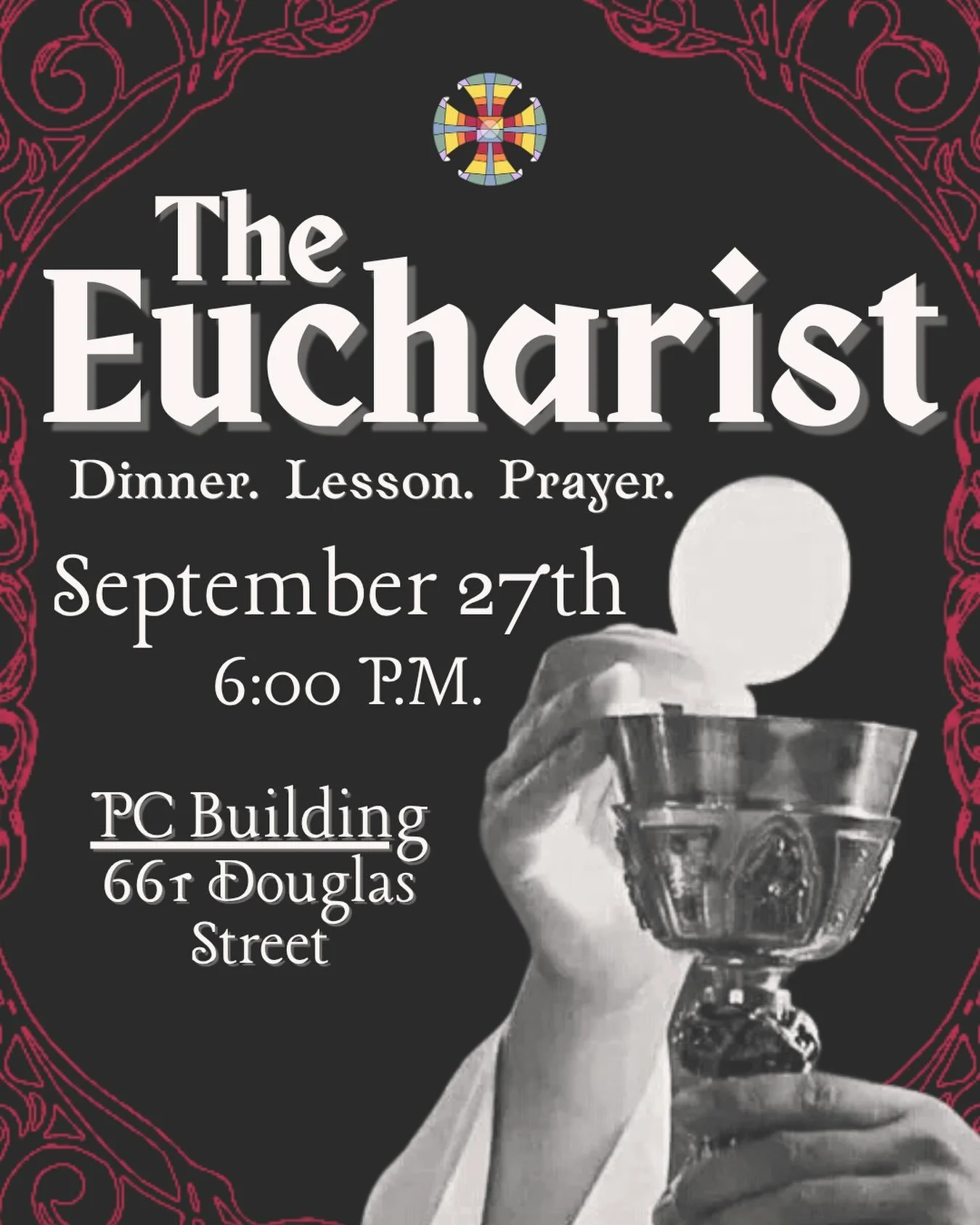 This week in Project Canterbury we are going over the Eucharist! All are welcome to join us Sunday night at 6pm for lesson and discussion while enjoying free dinner and compline prayer!