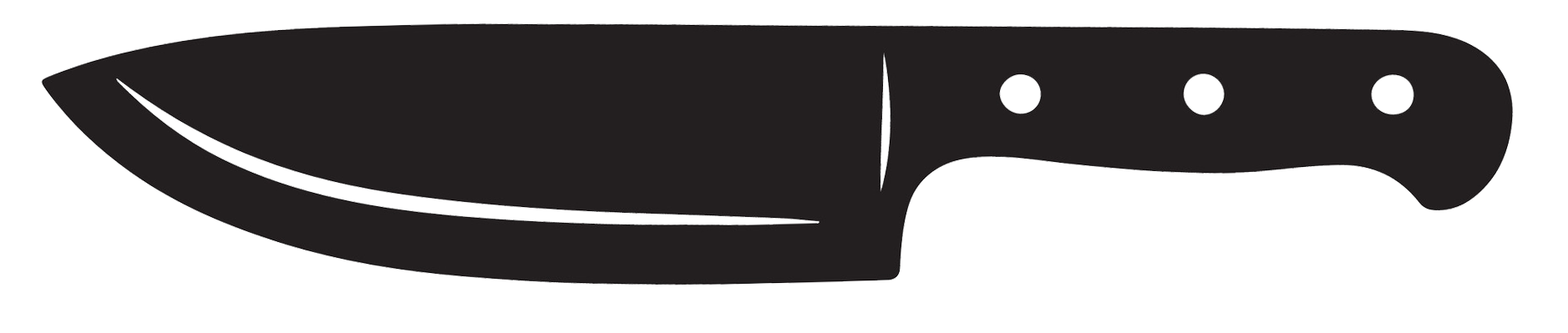 Black folding pocket knife with a partially serrated blade and a handle with three circular cutouts.
