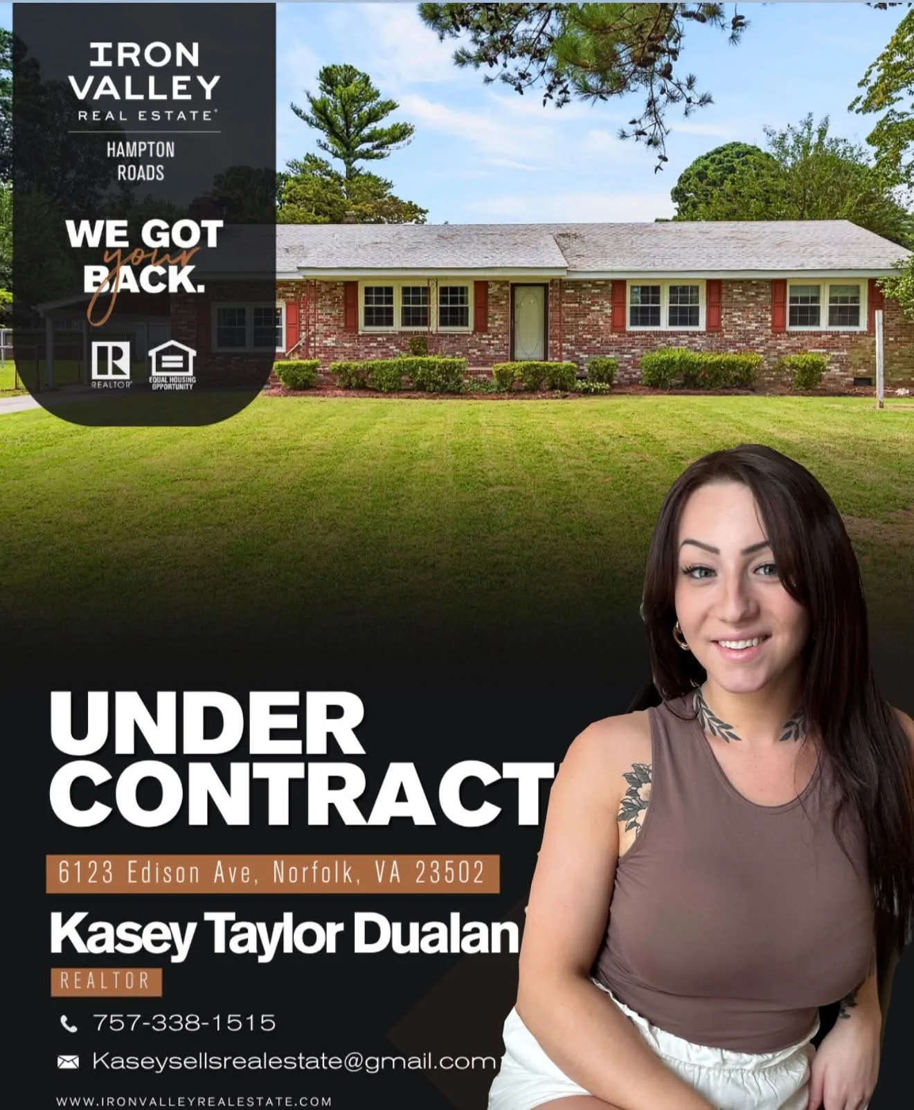 UNDER CONTRACT 🏡

So excited for my veteran buyer who is officially under contract on this Norfolk home! 🇺🇸

Helping those who have served our country find a place to call home is always something special. Now it&rsquo;s time to get this one to th