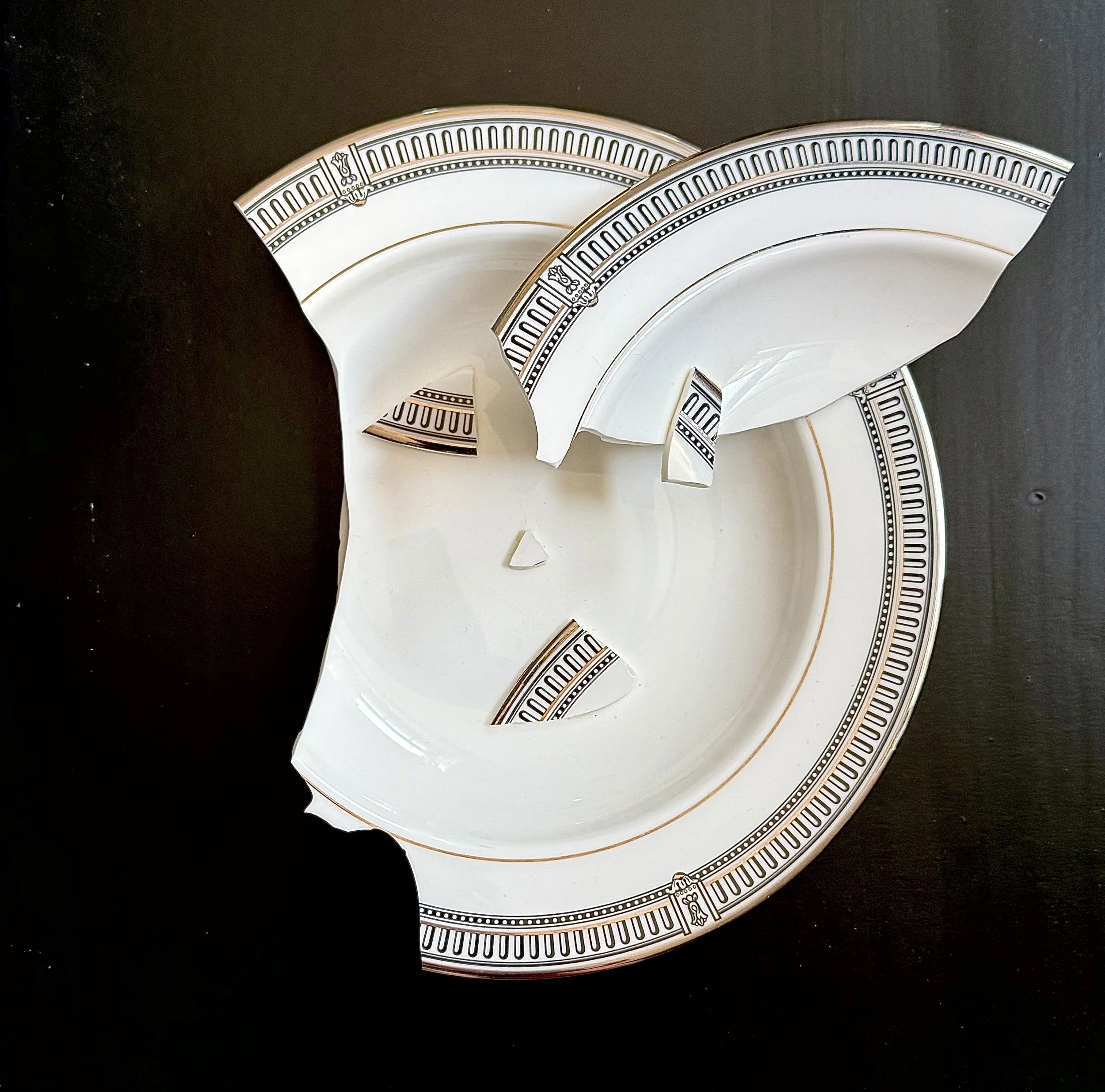  Fault , 2026. Bone China – 8.75" X 9.25" X 2.75" 