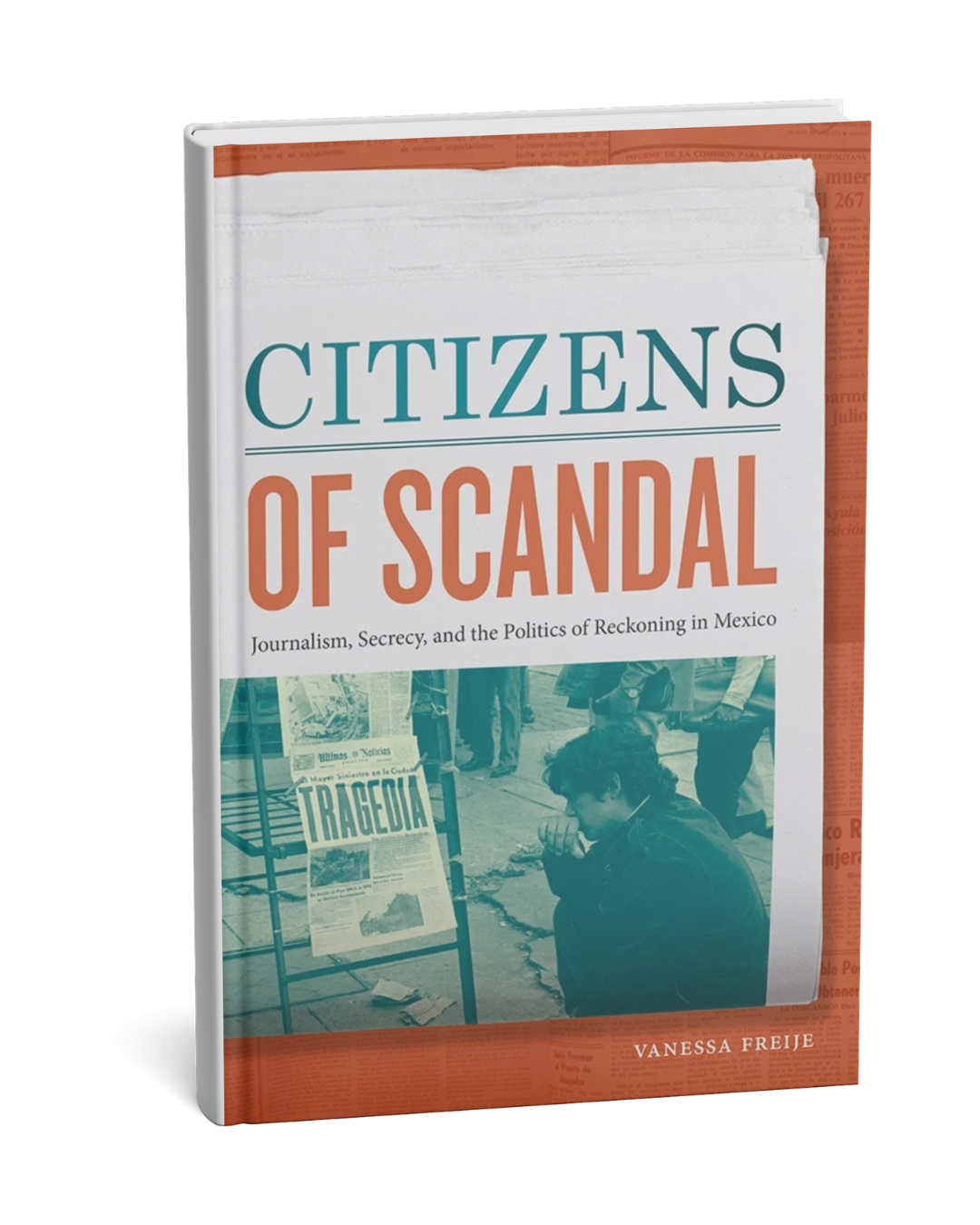 Book jacket cover for Citizens of Scandal in english