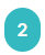 A blue numeral 2 on a rounded teal background.