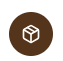 Brown circular icon with a white open cardboard box symbol in the center.