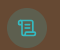 A blue icon of a fountain pen inside a brown circle.