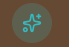 Earth icon with a plus sign, surrounded by a purple starburst, on a brown background
