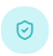 A simple blue circle with a smiley face in the center.