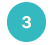 A blue circle with the number 3 inside.