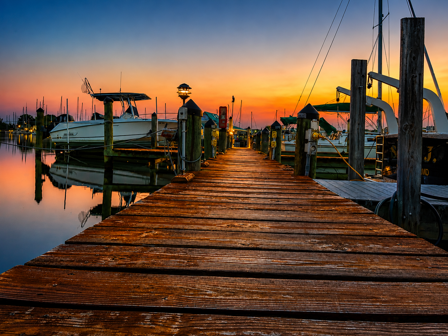 Last Light on the Dock