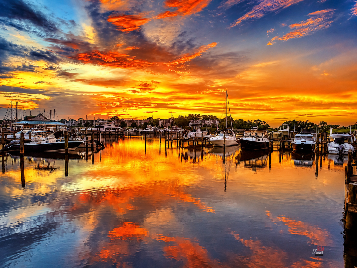 Harbor Aflame