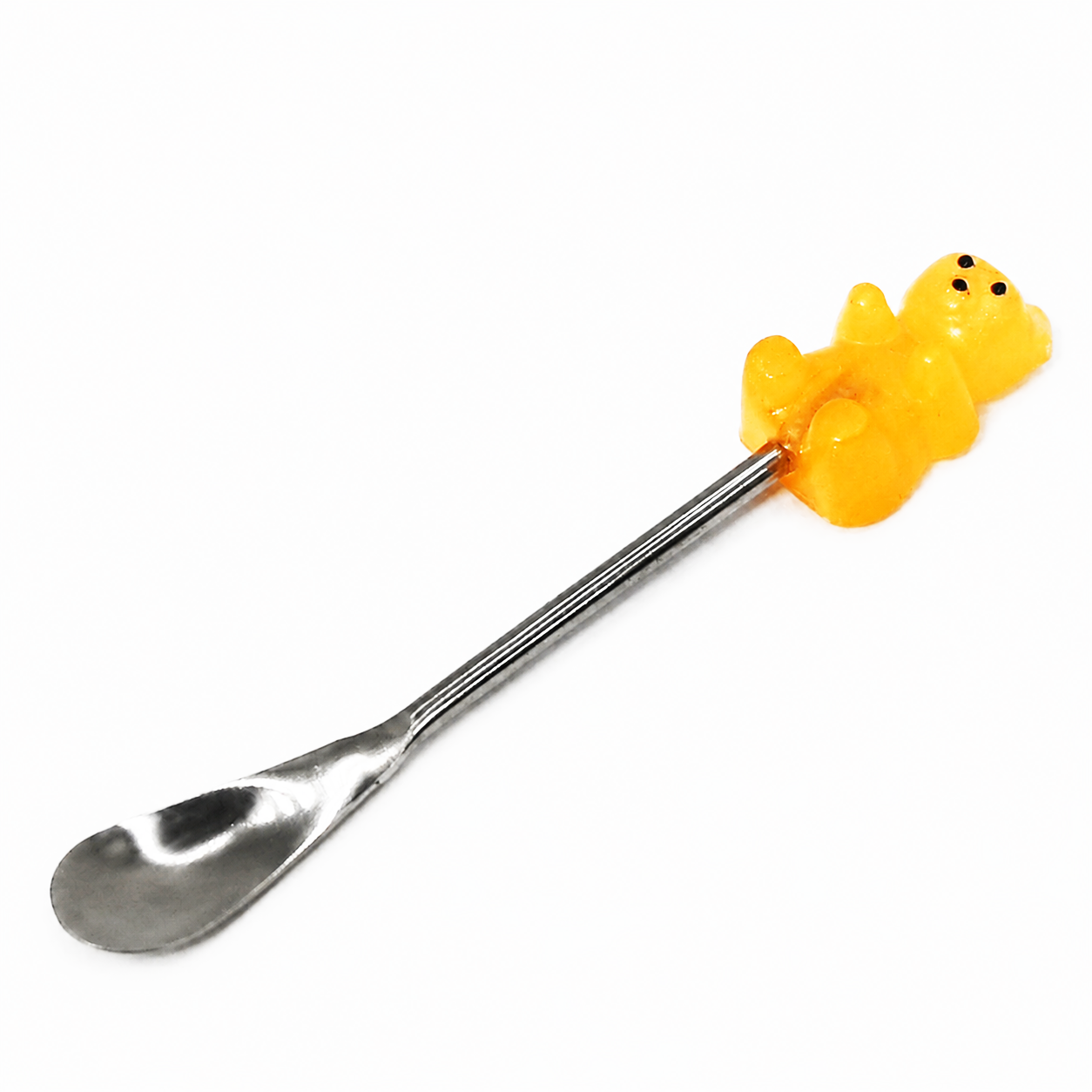 Orange gummy bear resin spoon