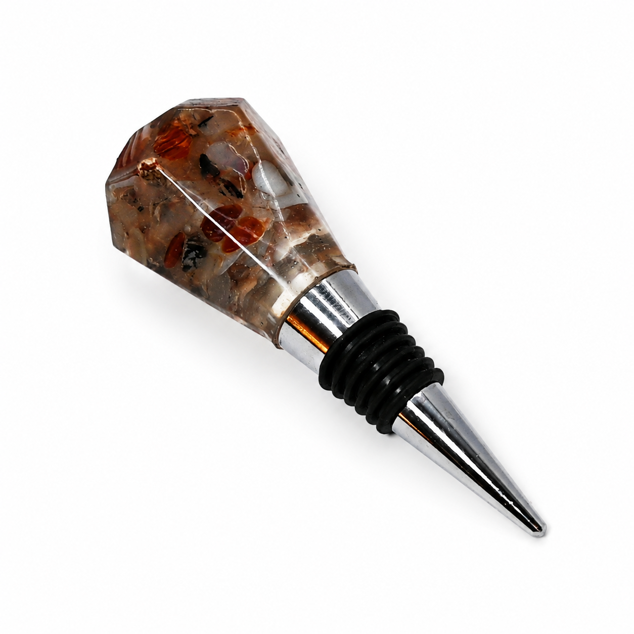 Wine topper, agate resin