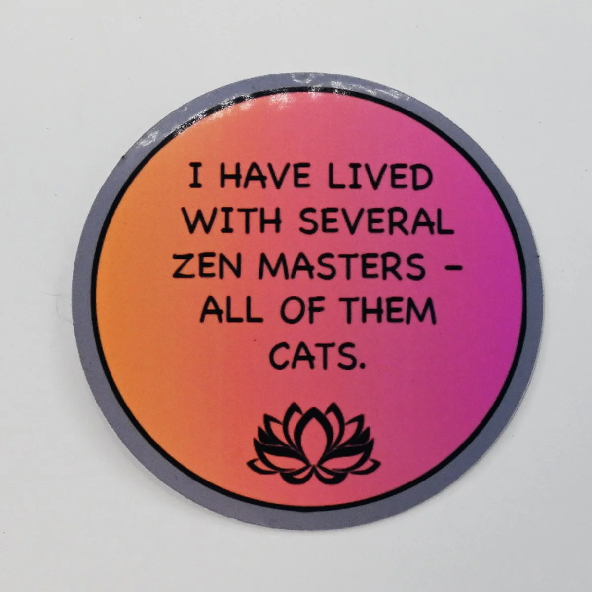 Zen cats sticker
