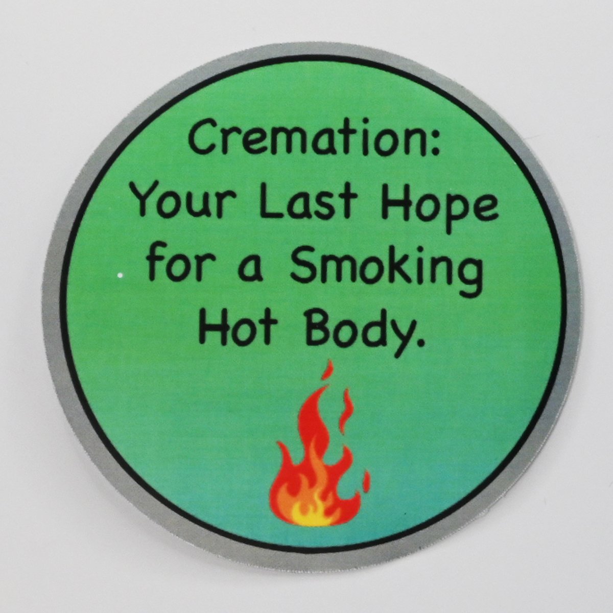 Cremation sticker