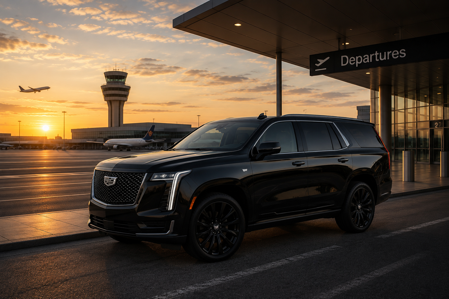 Cadillac Escalade at Airport