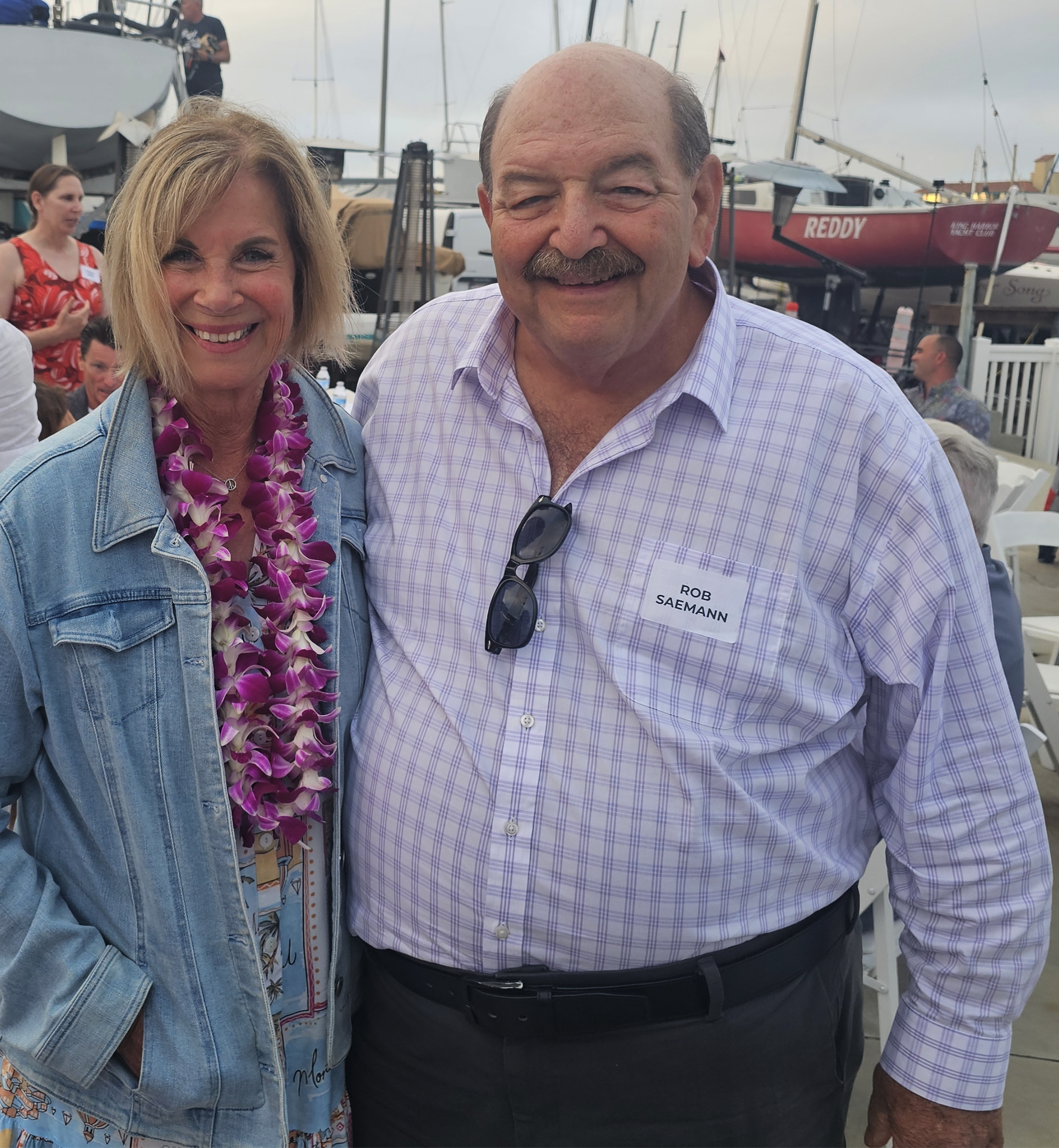 With County Supervisor Janice Hahn.  We were at High School together just a few years ago !