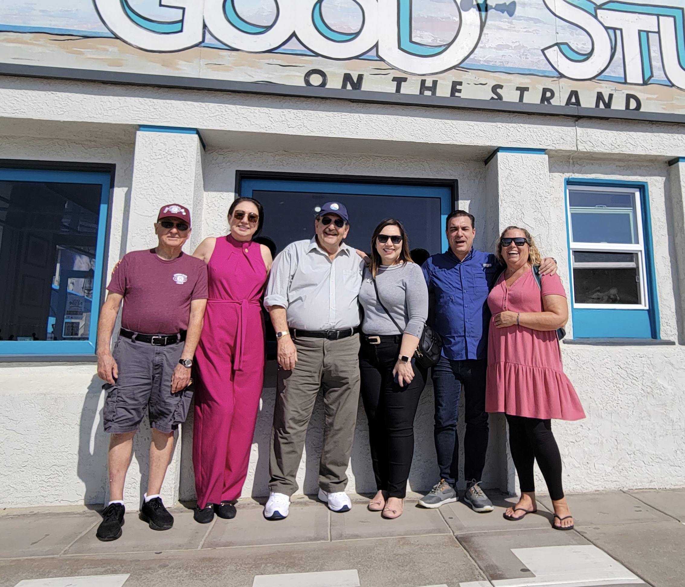At Good Stuff with officials from Hermosa's 'Sister City' - Loreto, Mexico.