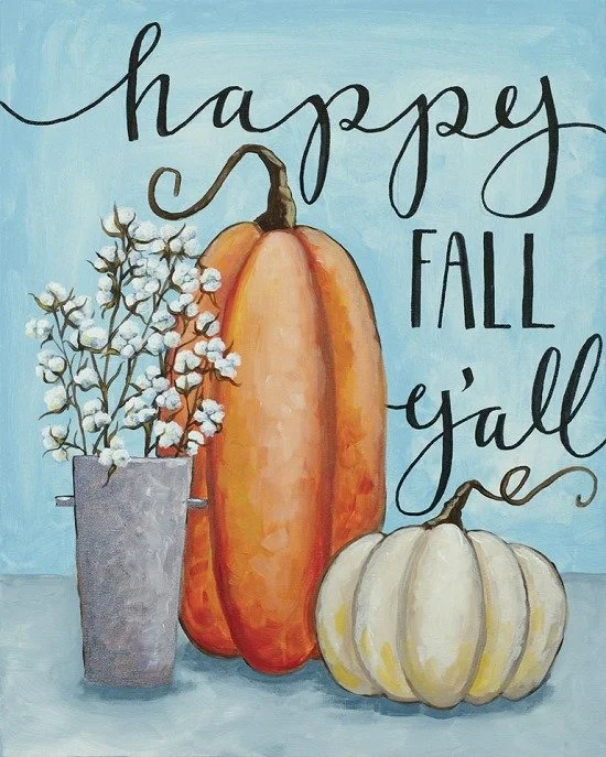 Fall pumpkin painting