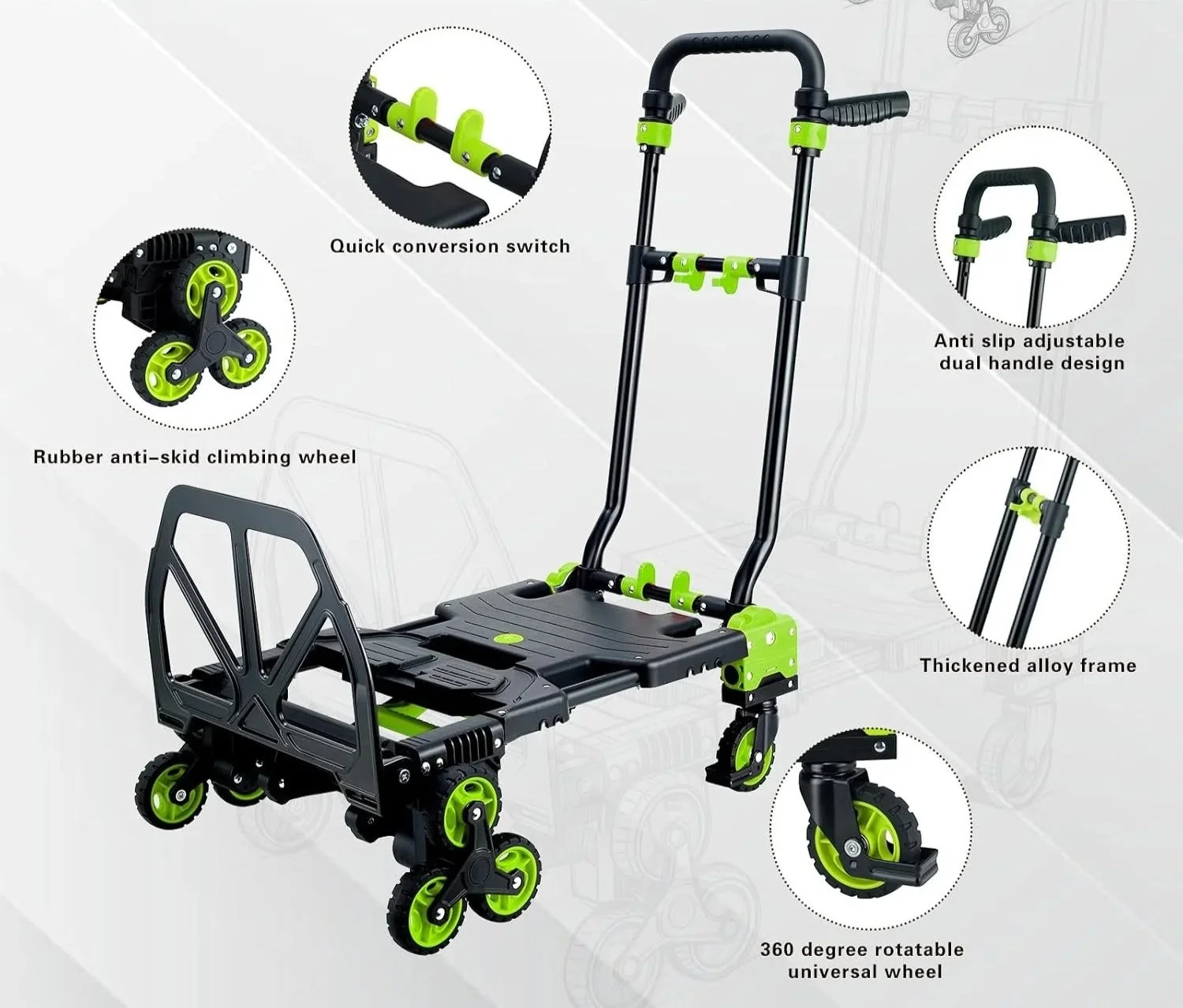 Stair Climbing - Collapsible Hand Truck