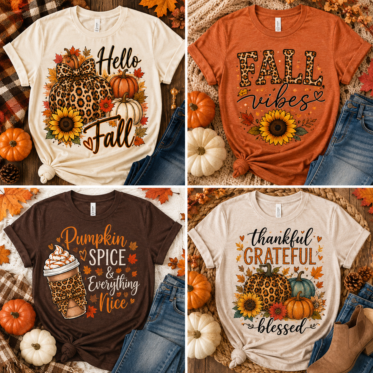Fall Vibes Graphic Tees Collection