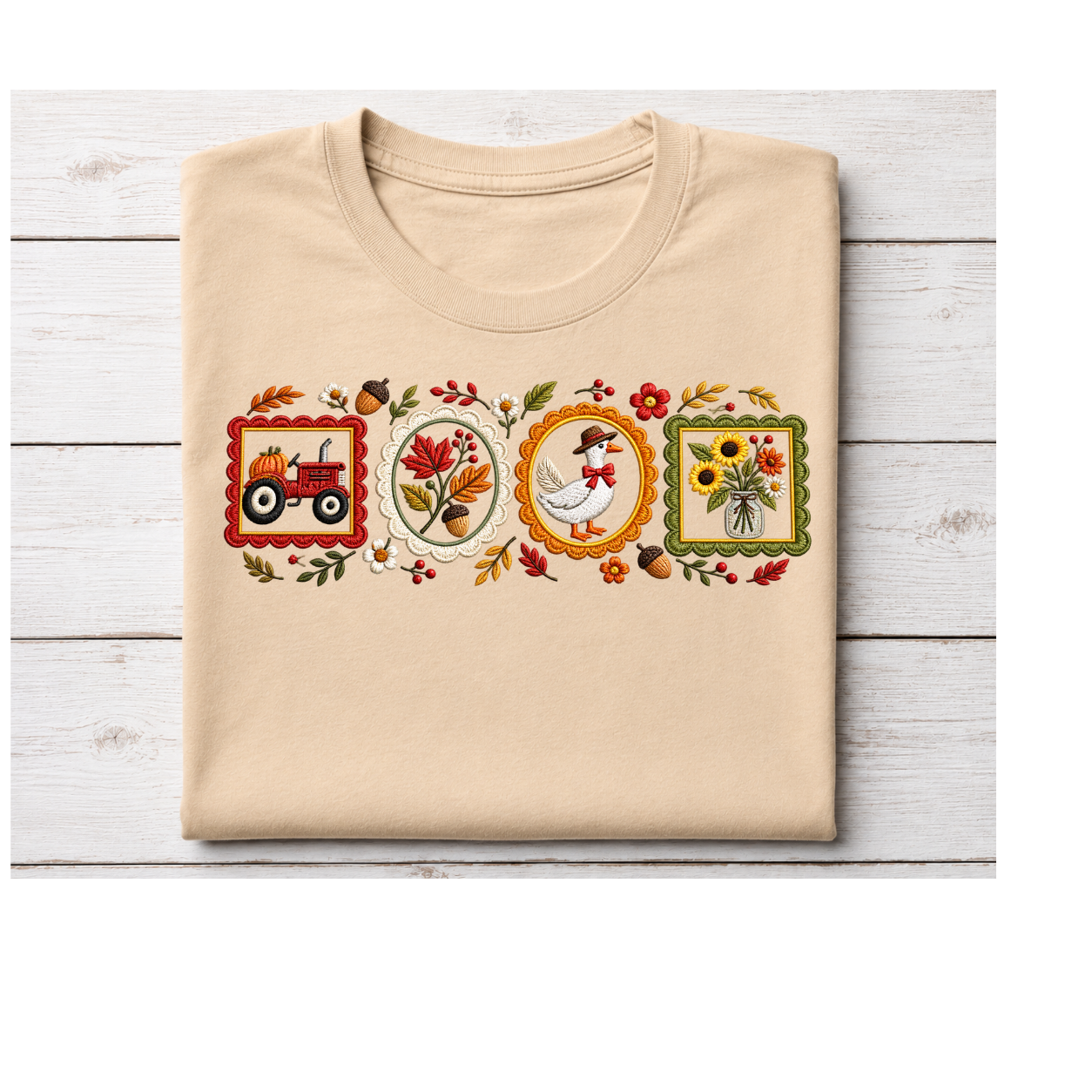 Embroidered looking Country Living T-Shirt