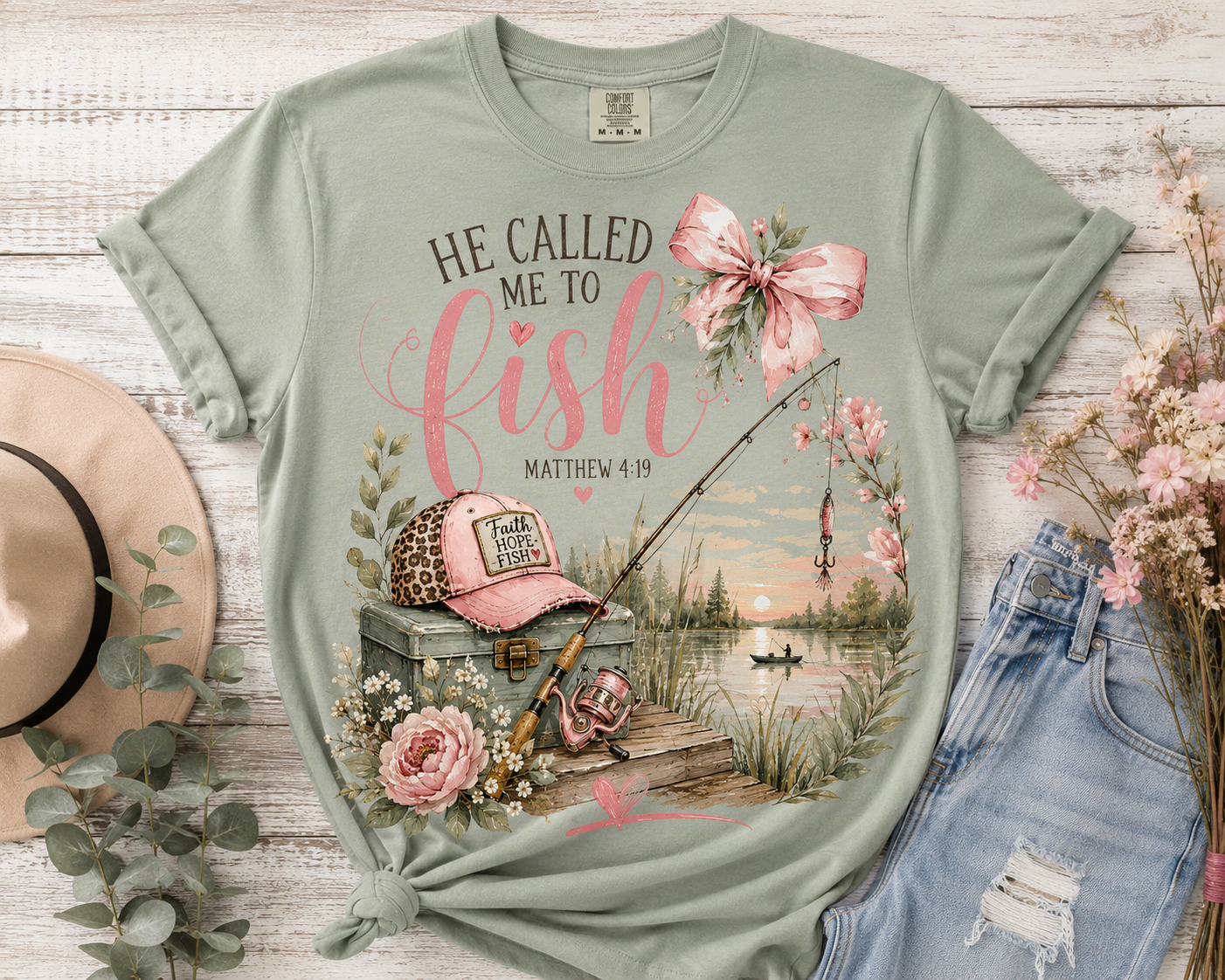 'He Called Me to Fish' Graphic T-Shirt
