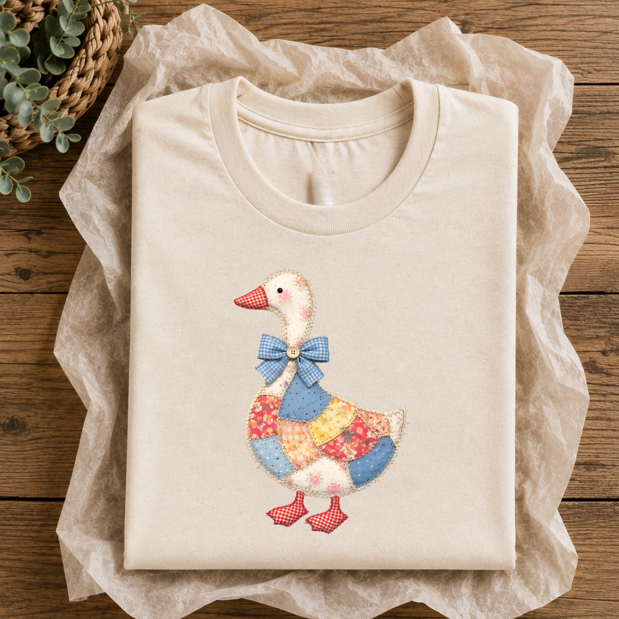 Cheerful Goose Cotton T-Shirt