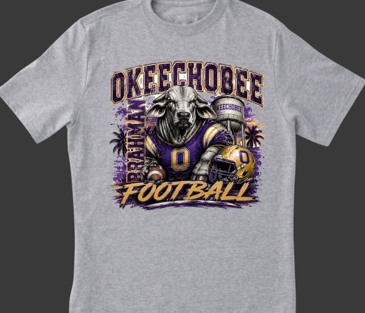 Okeechobee Football Brahman T-Shirt