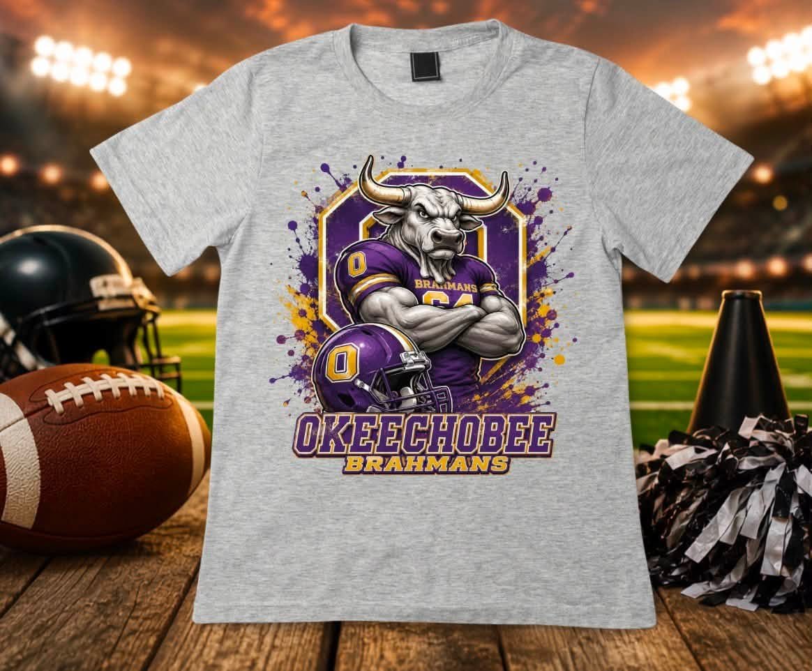 Okeechobee Brahmans Football T-Shirt