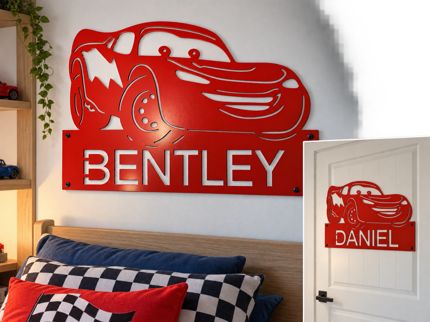 Lightning Mcqueen Bedroom Name Tag